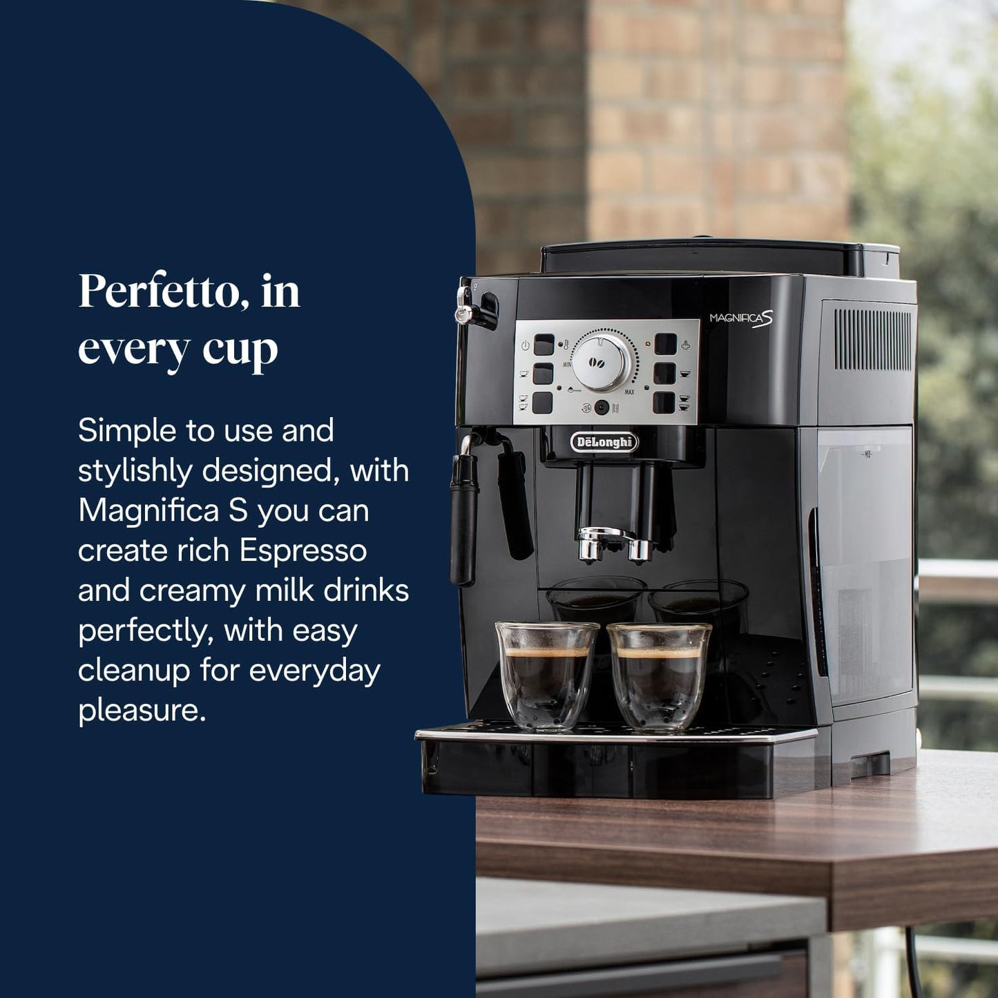De’Longhi Magnifica S ECAM22.110.B Automatic Bean-to-Cup Coffee Machine – Espresso & Cappuccino Maker