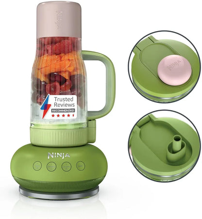 Ninja BlendBoss Blender with Portable Tumbler, Personal Blender with Removeable Travel Tumbler, 3 Auto Preset Modes, Watermelon Bubblegum DB351UKGN