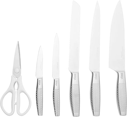 NINJA StaySharp white Knife block with Sharpener