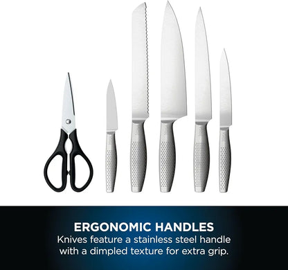 Ninja StaySharp Stainless 6-Piece Knife Set & Wood Block