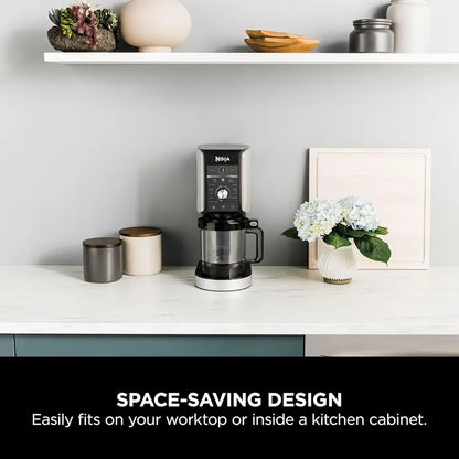 Ninja CREAMi Deluxe Ice Cream Maker & Frozen Dessert Maker with 3 Tubs, 10 Functions, Makes Ice Cream, Gelato, Sorbet, Frozen Yoghurt, Milkshakes, Slushi & More, 2-in-1 Flavour Option, Silver, NC501UK