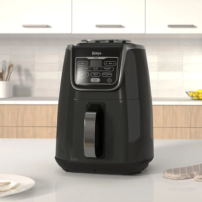 Ninja Air Fryer MAX, 5.2L, 6-in-1, Uses No Oil, Air Fry, Max Crisp, Roast, Bake, Reheat, Dehydrate, Family Size, Digital, Cook From Frozen, Non-Stick, Dishwasher Safe Basket, Grey & Black, AF160UK