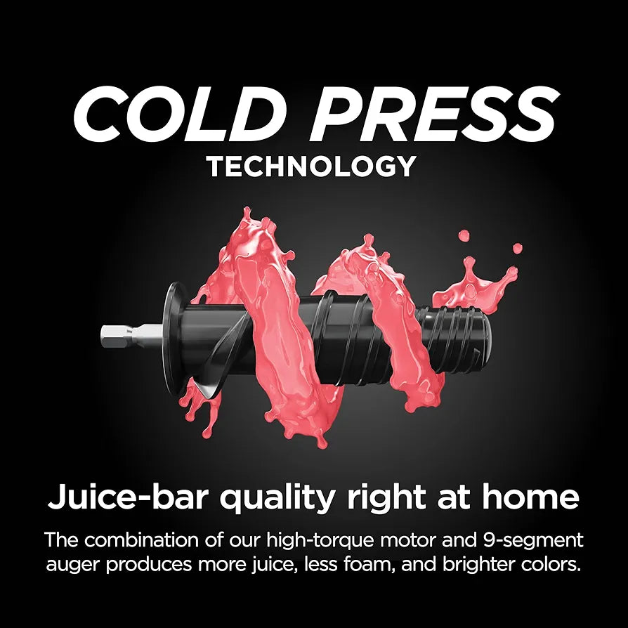 Ninja 3-in-1 Cold Press Juicer with Slice and Shred Blades, 700ml Jug and 1.1L Pulp Container, Make Fresh Juices and Process Vegetables, Compact, Dishwasher Safe Removeable Parts, Grey JC152UK