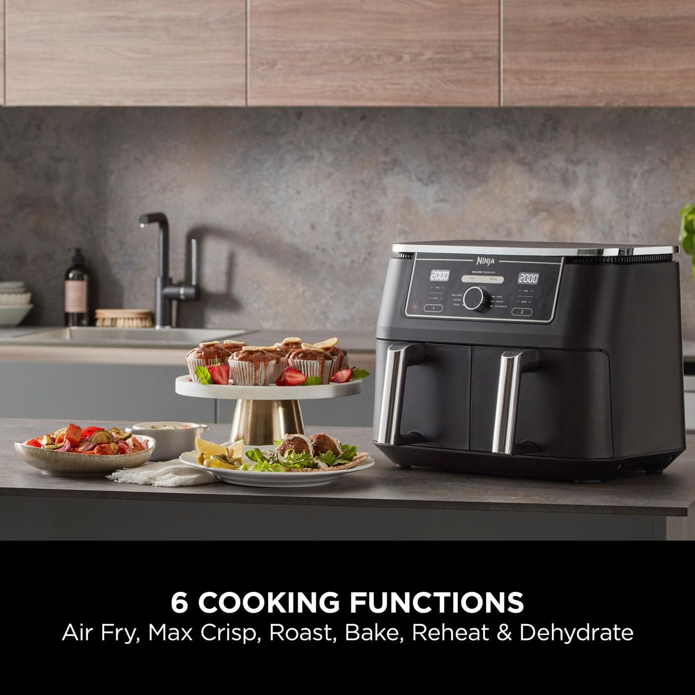 NINJA Foodi MAX Dual Zone 9.5L Air Fryer AF400UK