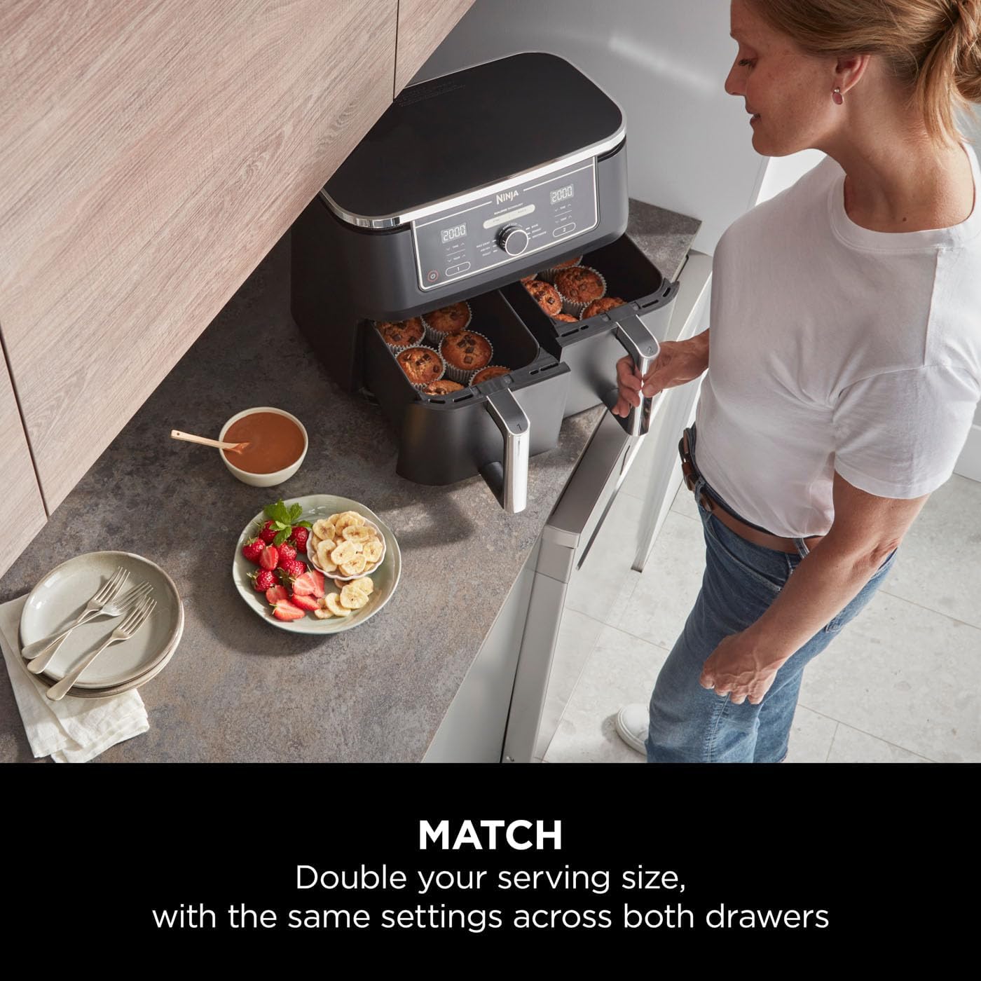 NINJA Foodi MAX Dual Zone 9.5L Air Fryer AF400UK