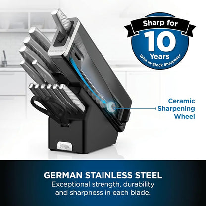 Ninja StaySharp 14-Piece Stainless Steel Knife Set