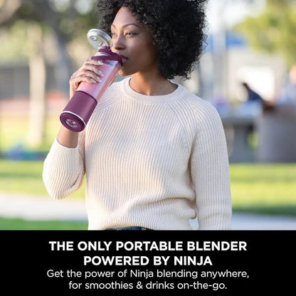 Ninja Blast Portable Blender, 530ml, Leakproof Lid & Sip Spout, Powerful Cordless Mini Blender, Rechargeable, Portable Smoothies, Protein Shakes, Blends Ice & Frozen Fruit, Purple, BC151UKPR