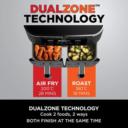 NINJA Foodi MAX Dual Zone 9.5L Air Fryer AF400UK