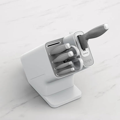 NINJA StaySharp white Knife block with Sharpener