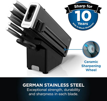 Ninja StaySharp Stainless 6-Piece Knife Set & Wood Block