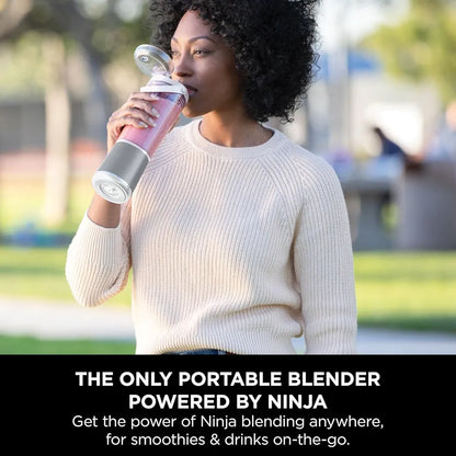 Ninja Blast Portable Blender, 530ml, Leakproof Lid & Sip Spout, Powerful Cordless Mini Blender, Rechargeable, Portable Smoothies, Protein Shakes, Blends Ice & Frozen Fruit, White, BC151UKWH