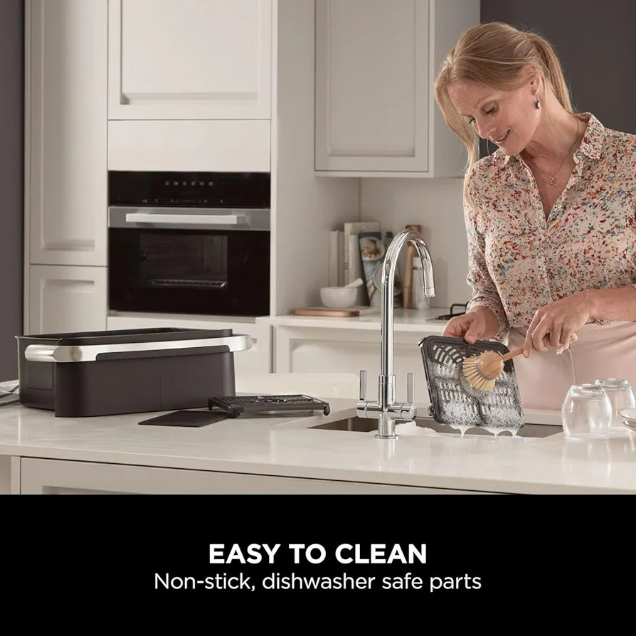 Ninja Foodi FlexDrawer Double Zone Air Fryer with Removable Divider, 10.4L Large Drawer, 7-in-1 Oil-Free Air Fryer for Frying, Roasting, Baking with Maximum Crispness