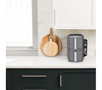 Outlet Ninja Double Stack XL 2 Drawer 9.5L Air Fryer with Smart Cook SL451UK