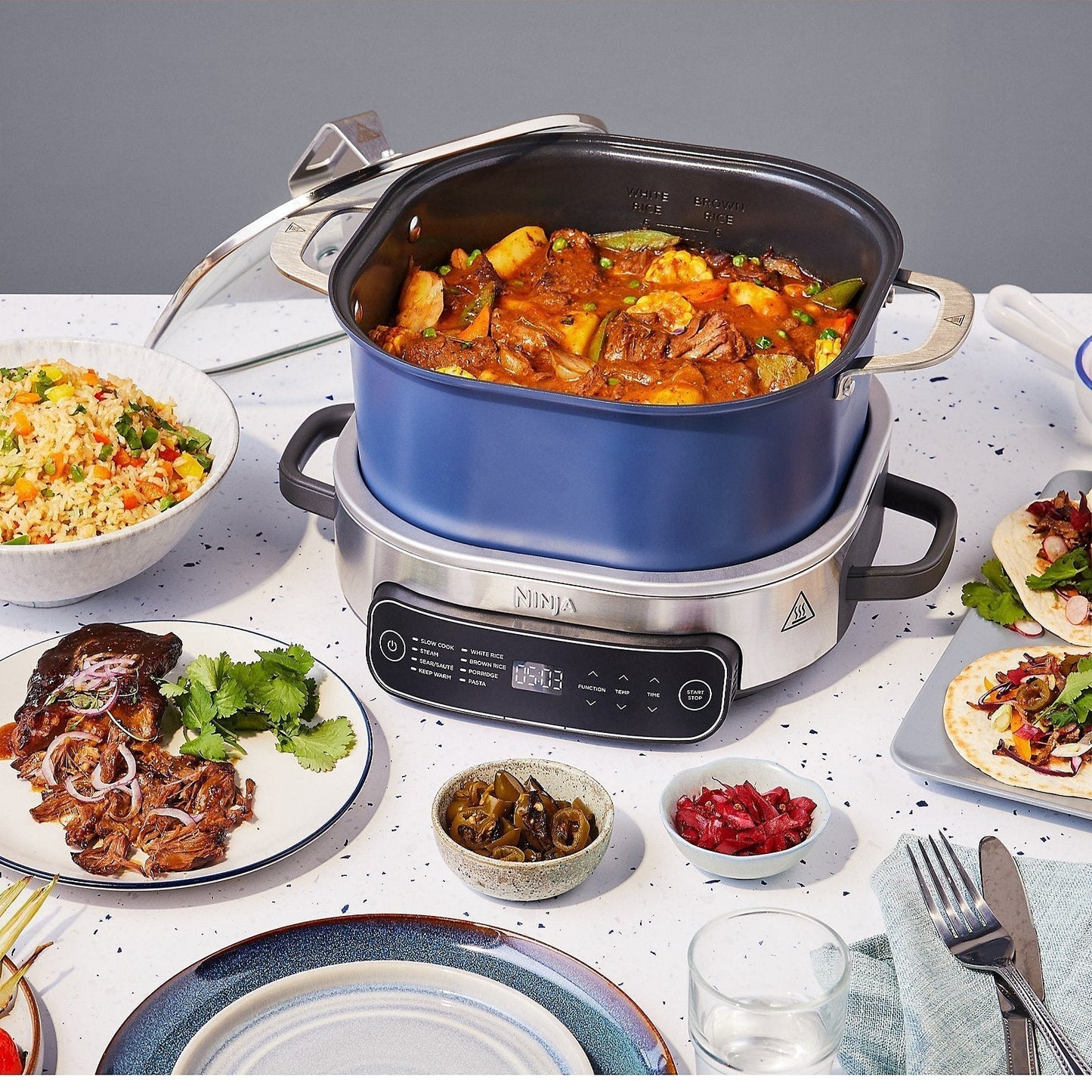 Ninja Foodi 8-Mode 6L PossibleCooker Rice & Slow Cooker MC1101UK