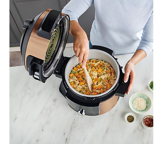 Ninja Food 11-in-1 6L Multi-Cooker OL550UK with Stackable Chopper