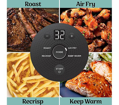Ninja CRISPi 4-in-1 Glass Portable Air Fryer with Additional 2x 1.4L Containers