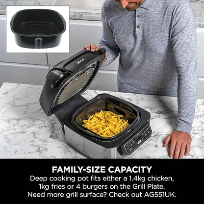 Ninja AG551UK Health Grill, Grey/Silver - Amazon Vine